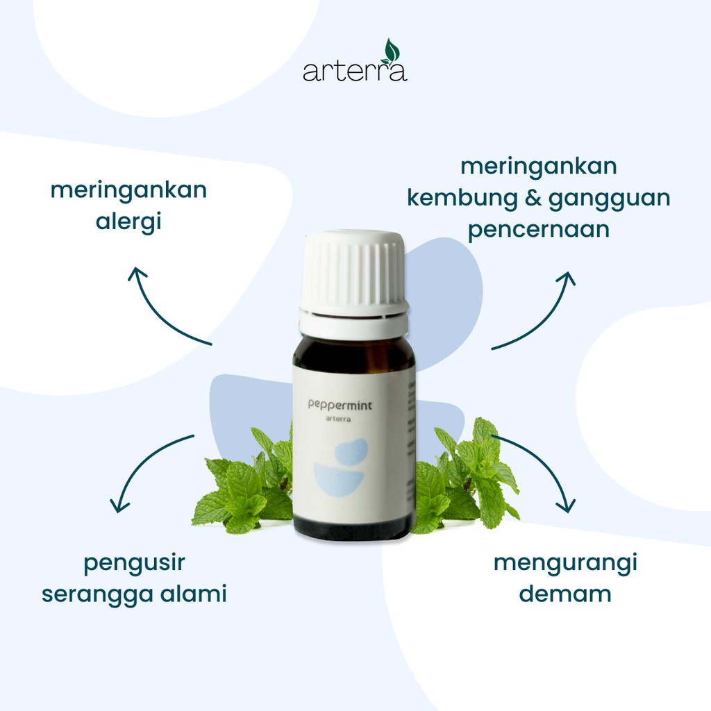 ARTERRA PEPPERMINT ESSENTIAL OIL 10ML | 100% PURE - AROMATHERAPY