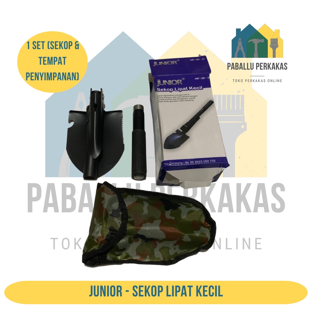 Sekop taman / Skop Mini / Sekop besi lipat / Sekop Lipat Kecil Junior