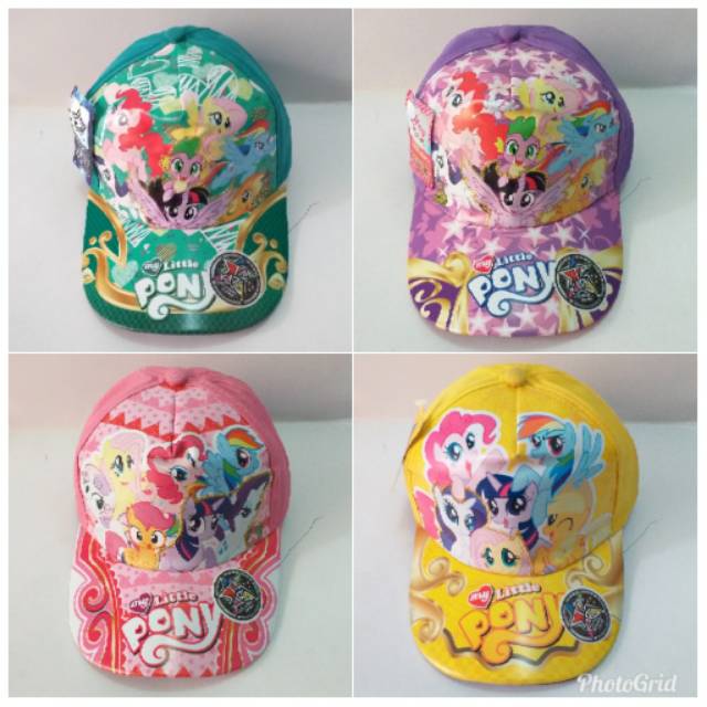 Topi Anak baseball karakter kartun star kids My Litle Pony