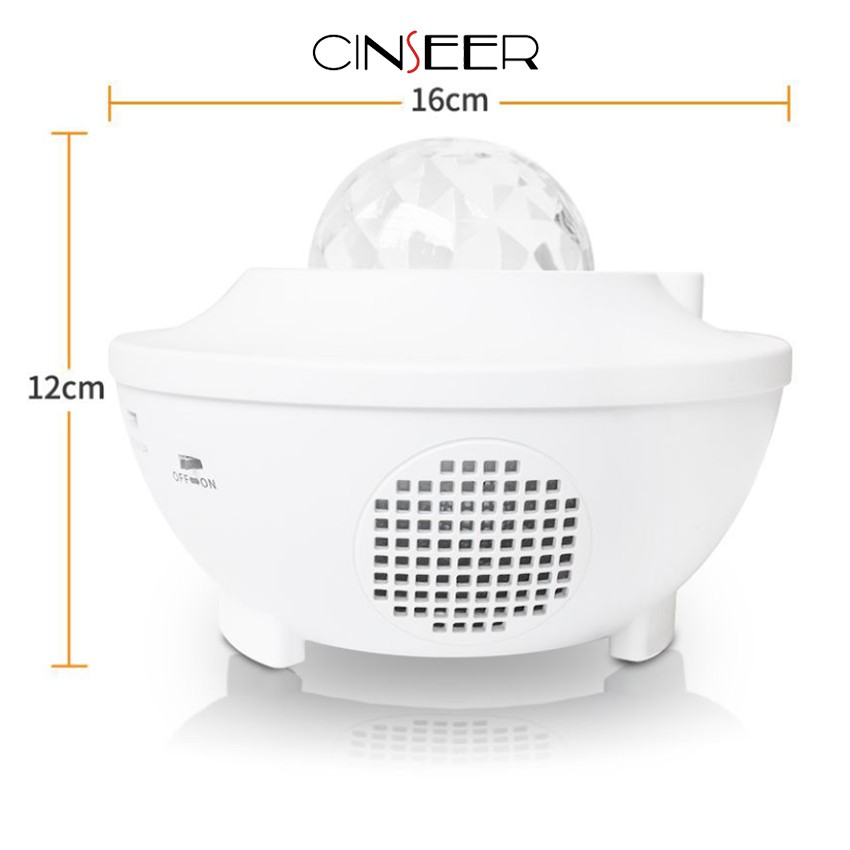 CINSEER Lampu Proyektor Dengan Speaker Langit Tidur Malam Berbintang 2in1 Image 6
