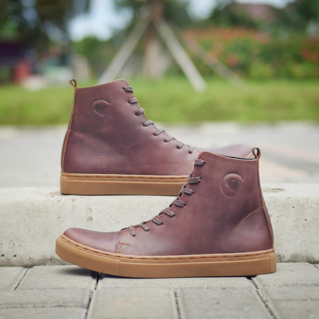 MAGNUS BROWN |FORIND x Greata| Sepatu Vintage Klasik High Hi Pria/Cowok/Men Boots Original Footwear