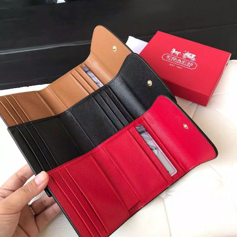 dompet coach signature lipat mini