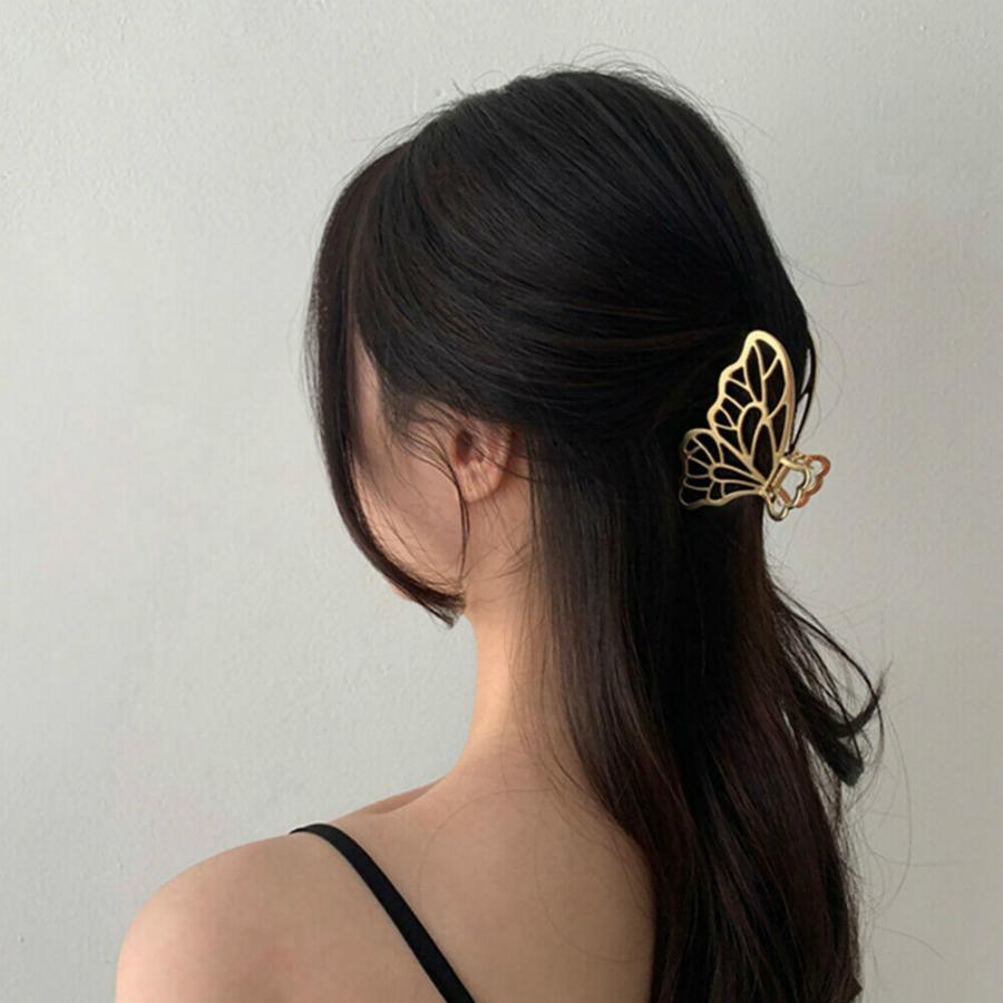 [Women Metal Creative Hair Clips] [Girls Korean INS Style Hair Claw] [Ladies Simple Casual Hair Claw]