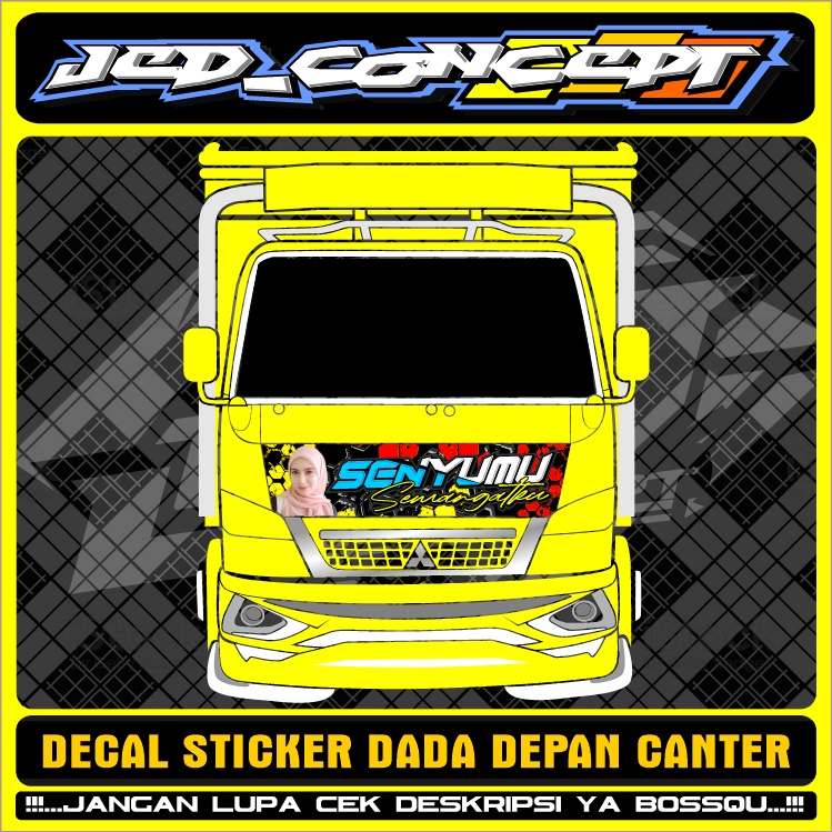 TWRBARU DECAL STIKER KABIN DEPAN CANTER