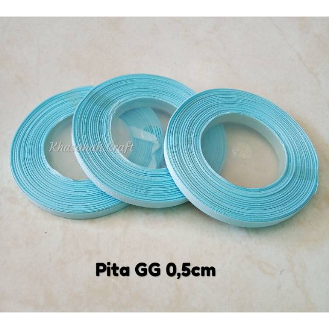 

Pita GG 0,5cm ~ biru muda