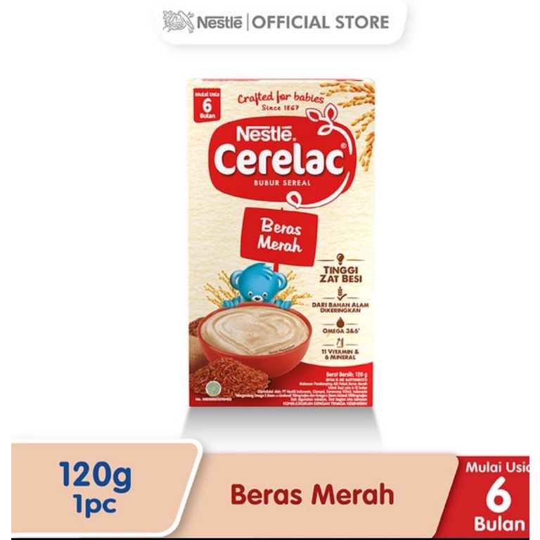 Bubur Bayi Cerelac Beras Merah 120Gr