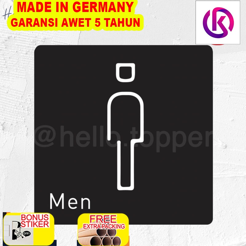 

Murah Sign Akrilik Toilet Men Print | Sign Board Akrilik | Sign UV Print - Hitam 10x10