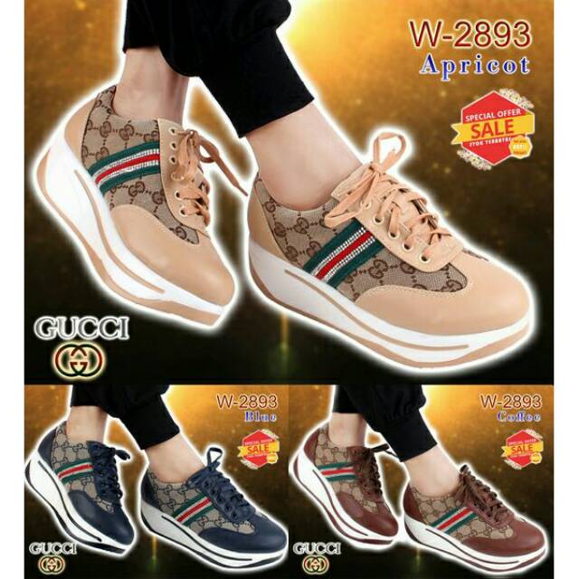 *Sepatu Sneaker Gucci 2893(SALE)*