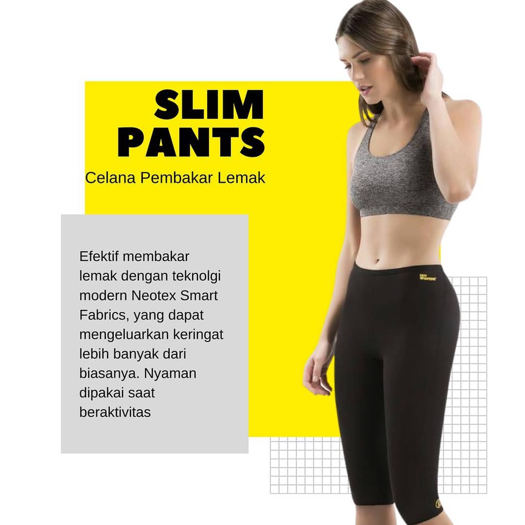 Hot shapers slim pants celana senam pembakar lemak wanita neotex