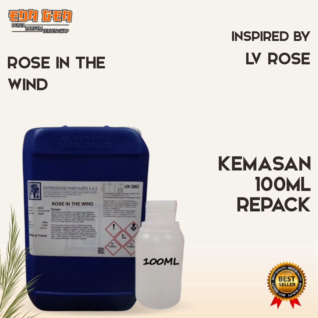 bibit parfum murni ROSE IN THE WIND / ROSE DES VENTS BY LV EP 100ML