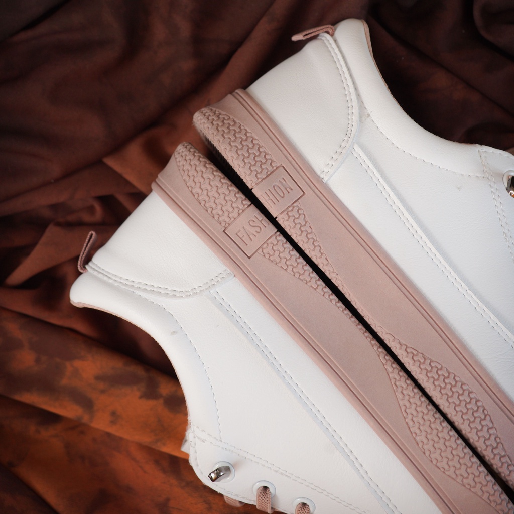 Zenzy Lovas Shoes Korea Inspired - Sepatu Casual Comfy PU Karet Premium-8