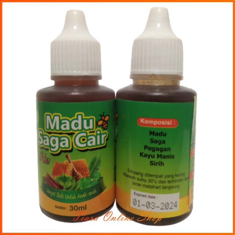 Saga Cair Plus | Madu Saga ( Obat Batuk Dan Sariawan Anak dan Dewasa)