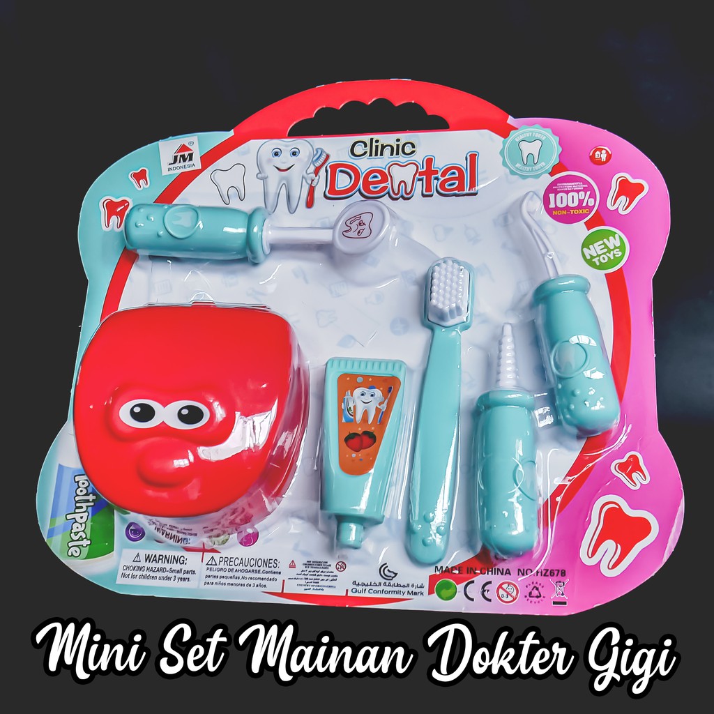 Mainan Dokter Gigi Playset - Edukasi Dokter Set - Mainan edukasi anak terbaik