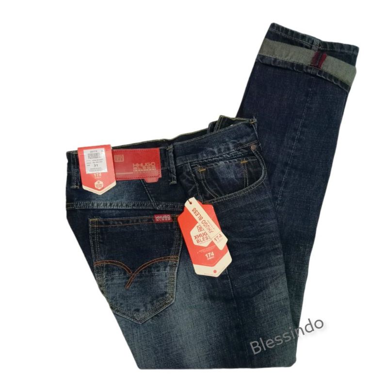 Celana jeans Pria/ Celana jeans Pria Original HUGO BLESS/ Celana jeans Pria / Celana jeans Branded /
