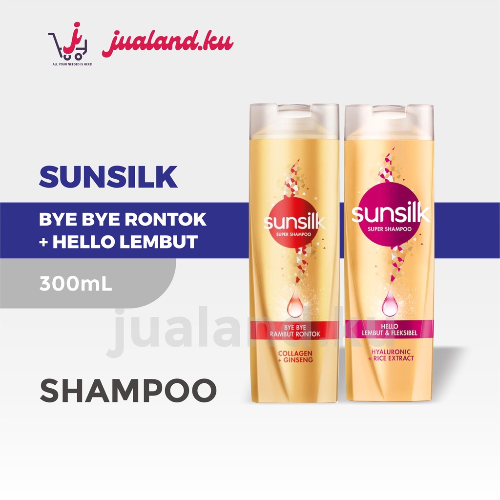 Shampoo Super Sunsilk Bye Bye Rontok / Hello Lembut 300mL