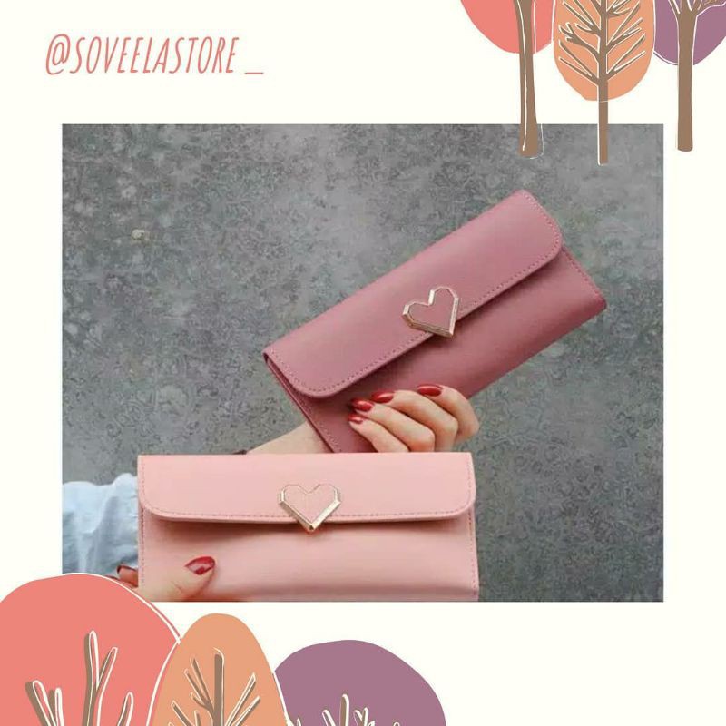 dompet wanita dompet lipat panjang dompet cewek dompet kartu dompet tipis dompet murah dompet lokal