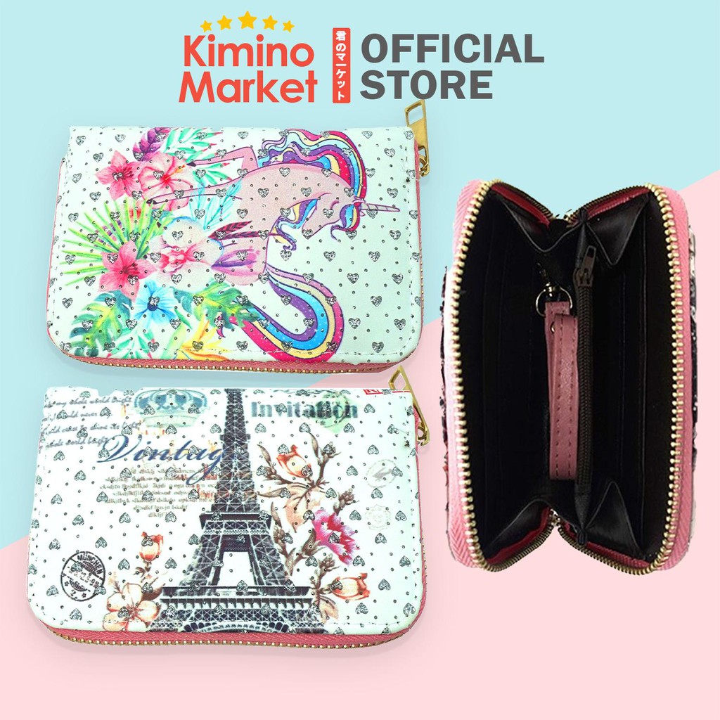 Mini Wallet &quot;DOMPET KOIN KARET UNICORN + EIFFEL&quot; (IMPORT QUALITY)