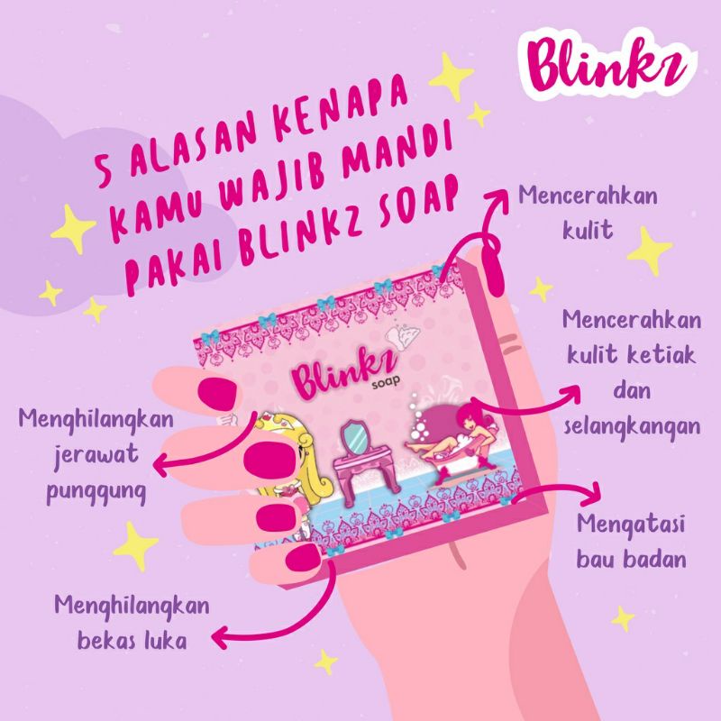 BLINKZ SOAP BRIGHTENING SABUN PEMUTIH BADAN 60 GRAM