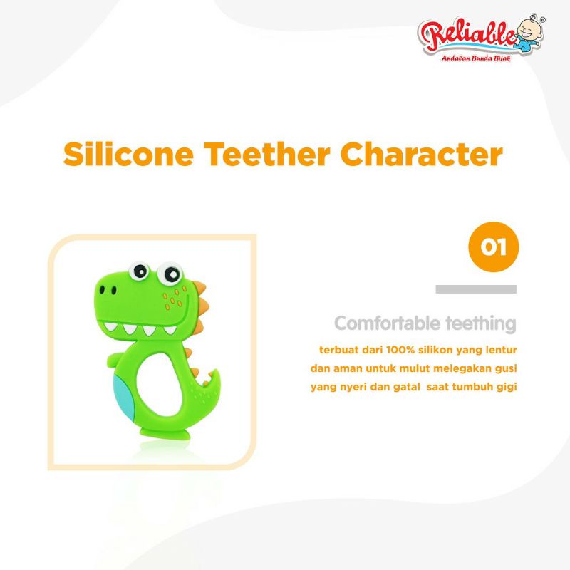 Reliable Silicone Teether Character 8899 / Gigitan bayi silikon