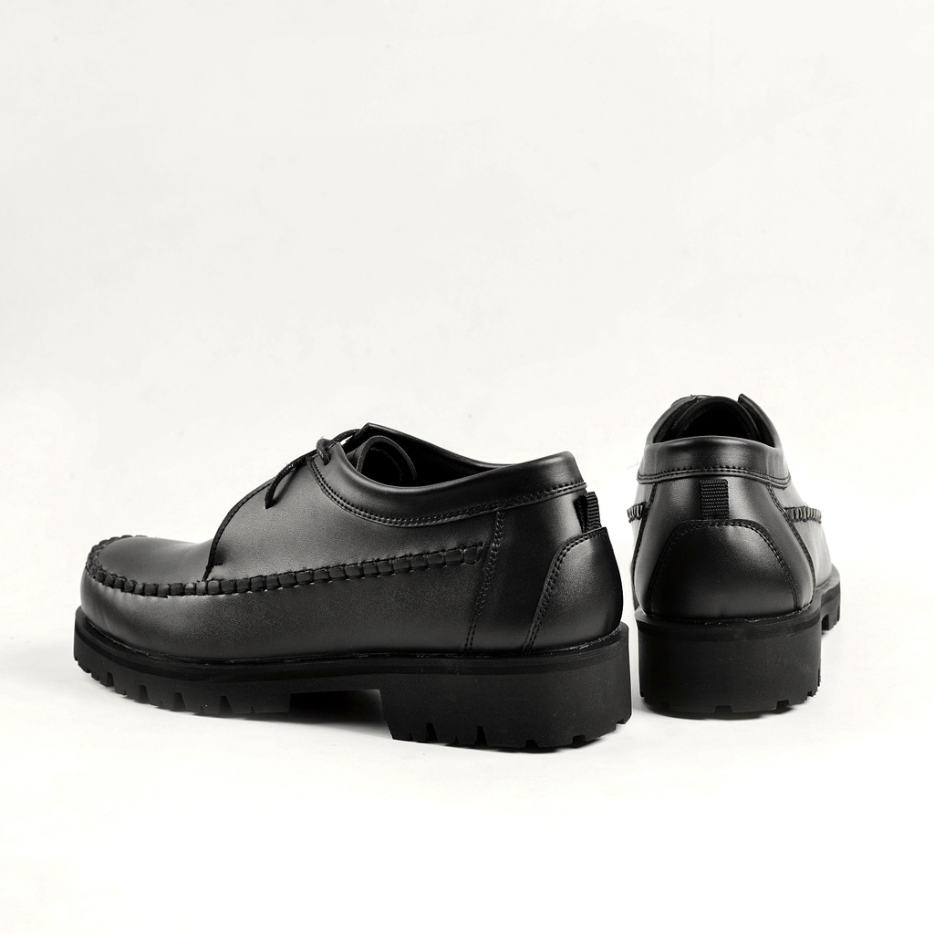 Debonaire - 012 Black | Sepatu Casual Formal Pantopel Chunky Ori Sporty Pria Cowok Footwear | NVR Navara FORIND