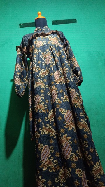 Gamis Batik Sriwedari Busui Frendly Maxi Bumil All Size Ld 104