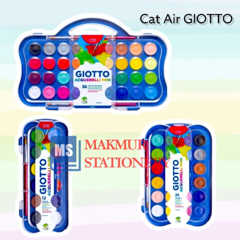 

Cat Air Giotto / Giotto Acquerelli Mini Watercolour Cake Set Warna