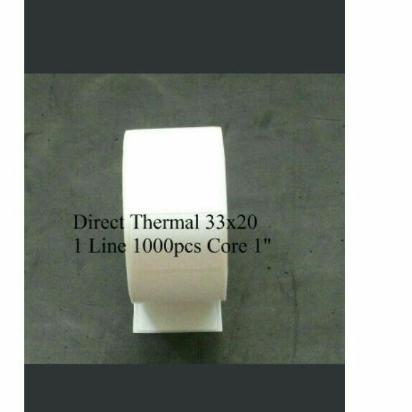 

label barcode thermal 33x20mm 1line 1000pcs gap2mm core1