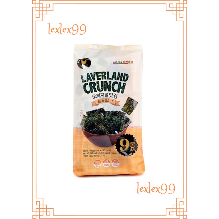 

Q0121Sa Manjun Laverland Crunch Sea Salt / Rumput Laut / Snack Seaweed D5qs44