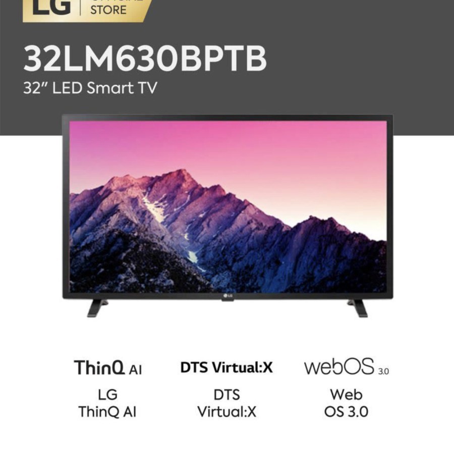 TV LED LG 32 INC SMART TV DIGITAL USB 32LM630BPTB 32 LM 630 SEPERTI ANDROID 32" SEGEL DUS RESMI