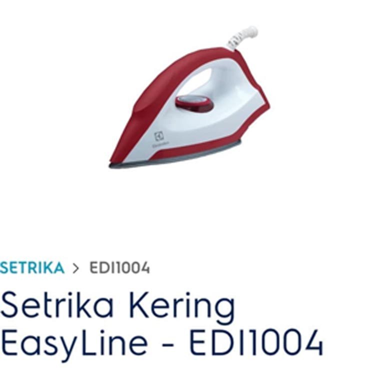 Setrika Electrolux EDI1004