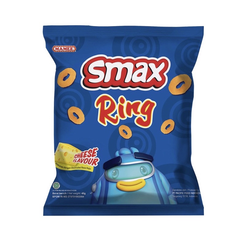 

Snack Smax Ring Cheese Flavour/Smax Ring Rasa Keju 40gr