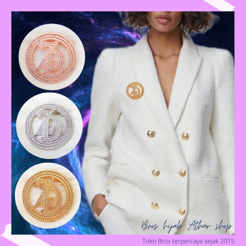 Bros B/bross signature branded /brooch button/Bros hijab buttonscarves Athar shop scarves murah-4