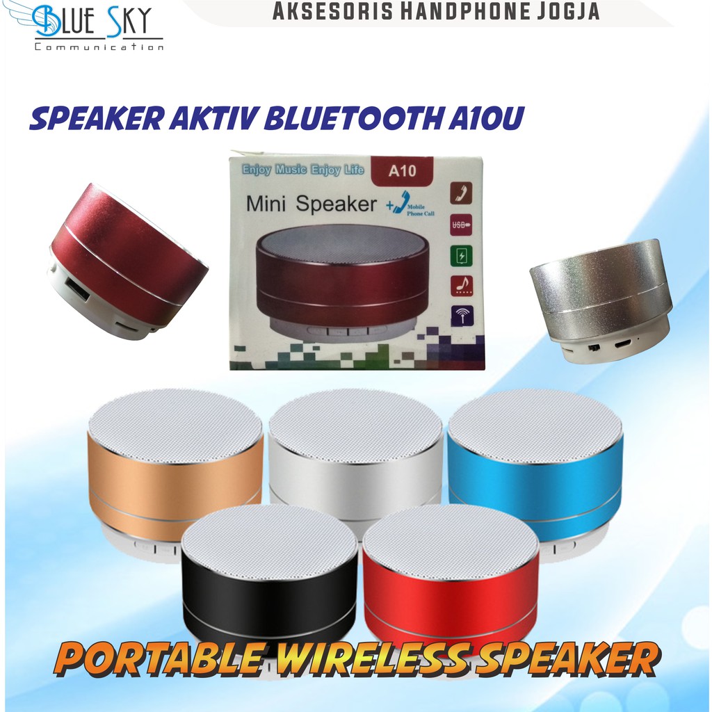 SPEAKER AKTIF BLUETOOTH A10U WIRELESS MINI PORTABLE