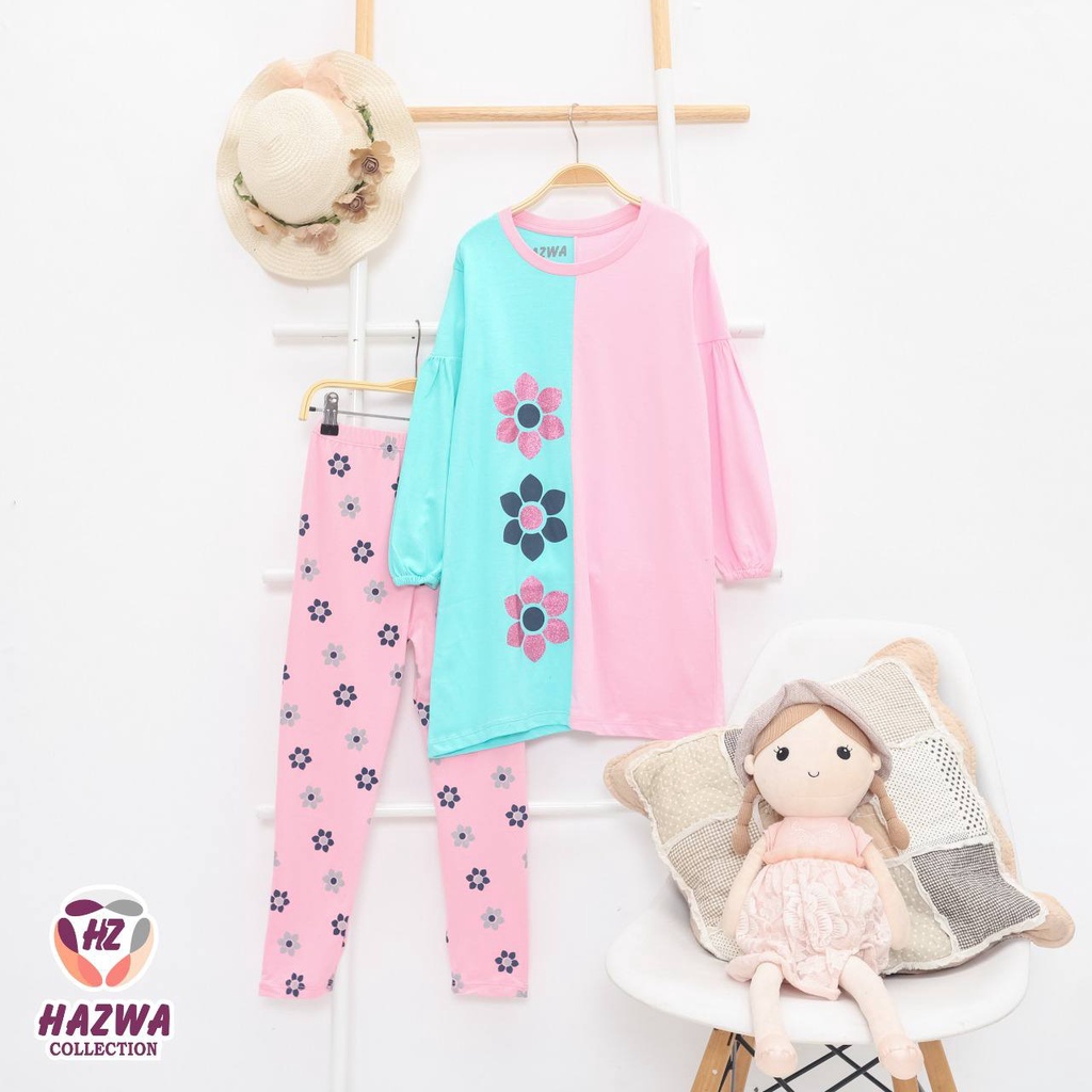 Set Tunik Flower Hazwa