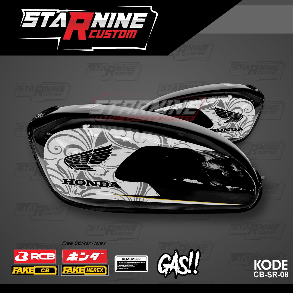 striping cb 100 simpel striping cb elegant sticker cb striker cb100 + Fre sticker herex