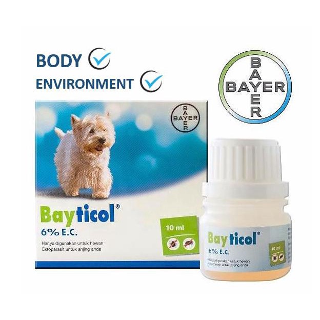 Bayticol, Obat Kutu Anjing Aplikasi Pada Tubuh Dan Lingkungan