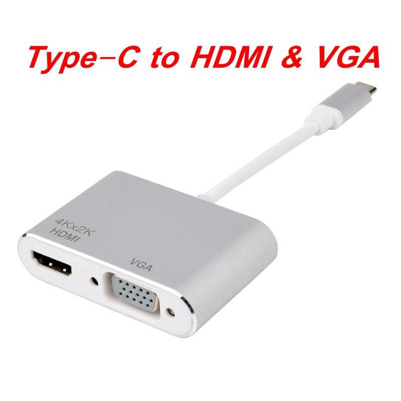 Converter Type C to HDMI VGA 2 in 1