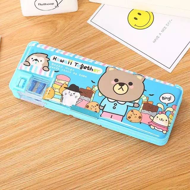 KOTAK PENCILCASE  / TEMPAT PENSIL MAGNET RAUTAN