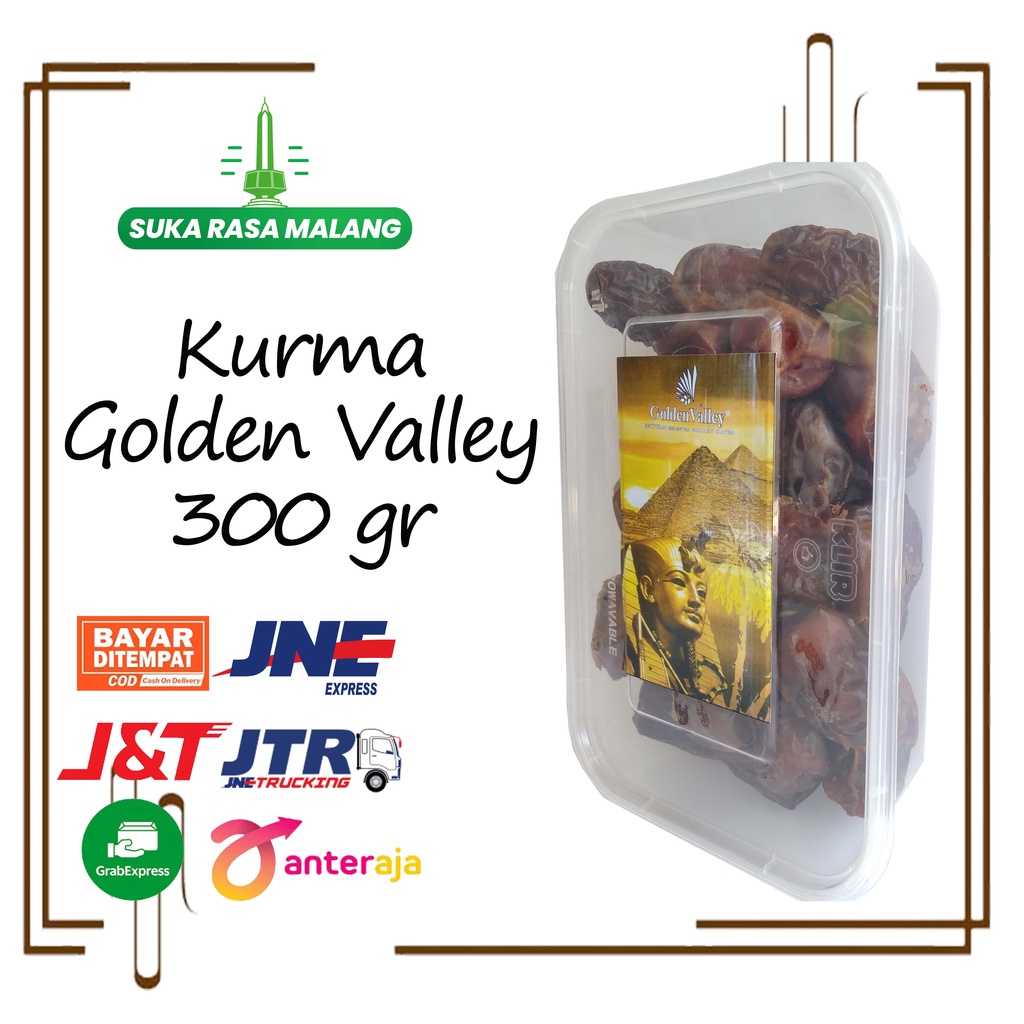 

Kurma Golden Valley 300 gr free packing buble dan kardus