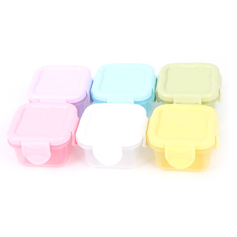 【LUCK11】5pcs 60ml Portable Baby Food Storage Freezer Containers Jam Box Home Storage Box