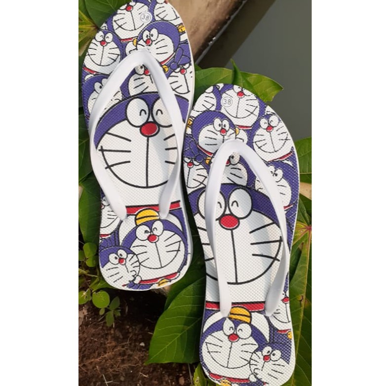 NEW!! SANDAL  JEPIT DORAEMON / Sandal Flip Flop Terbaru