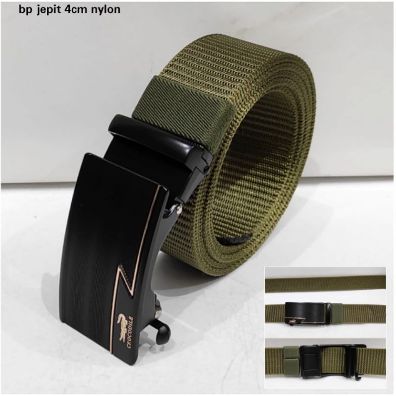 ikat pinggang jepit crocodile men belt gesper import