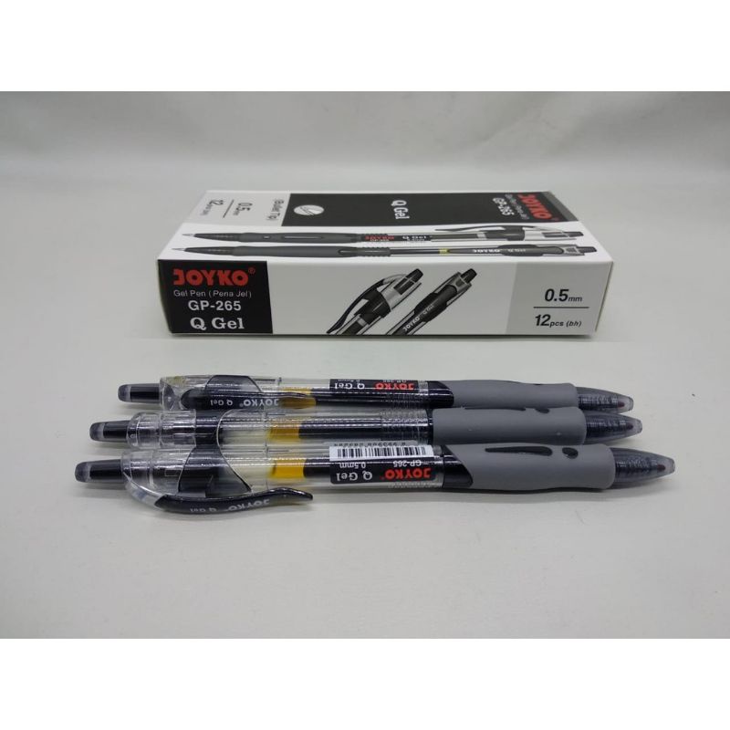 

Pen Cetek Gel Joyko GP-265 Pulpen Pena Hitam 0.5 mm ATK stationary