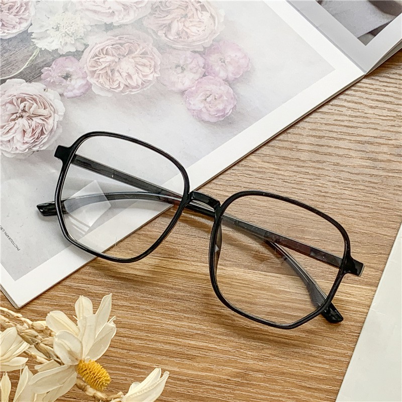 Satu7an KM09 Kacamata Petak Kacamata Fashion Style Korea Kacamata Wanita Frame Lensa Eyeglasses