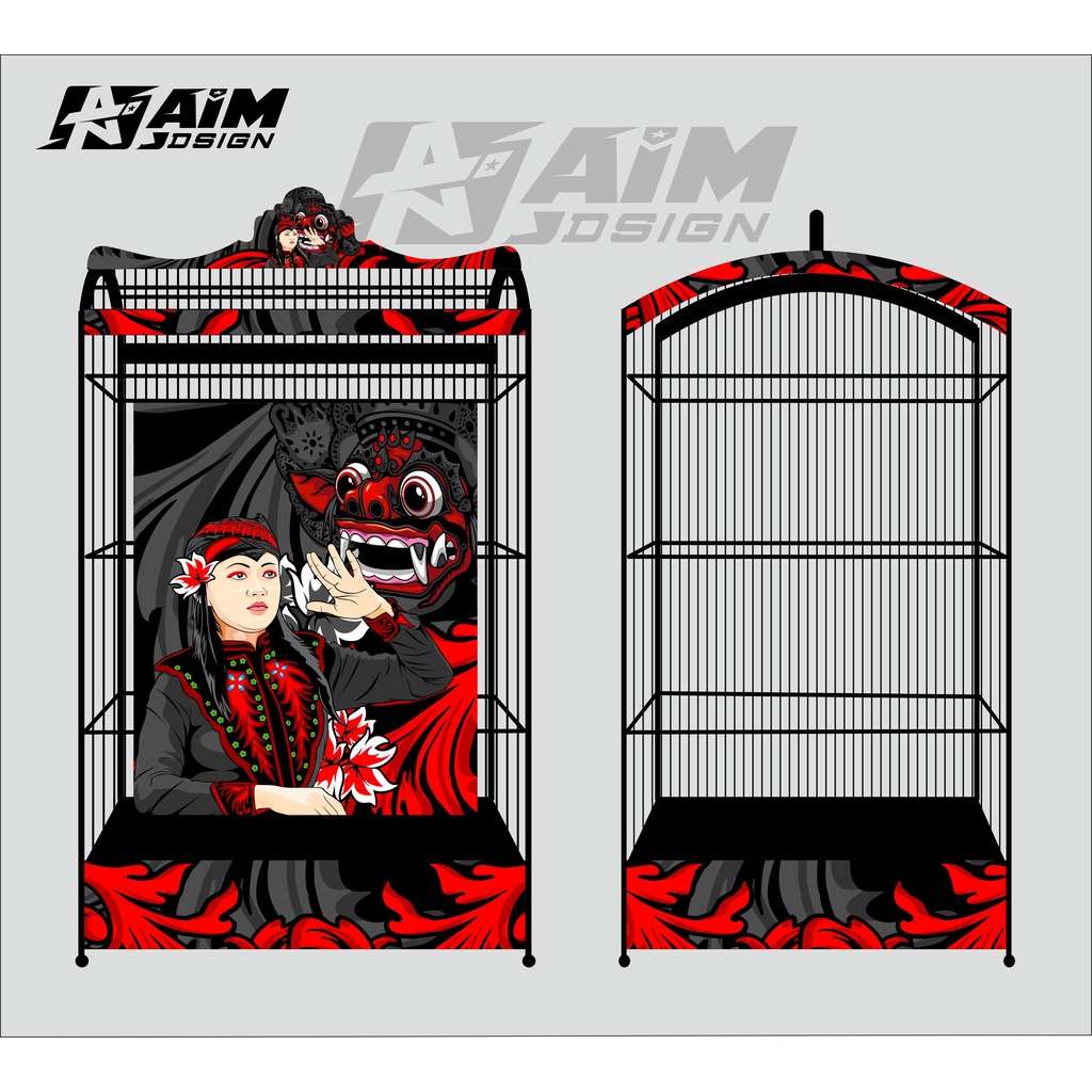 Stiker Decal barong SANGKAR KOTAK Sangkar EBOD JAYA Sangkar ORIQ JAYA Sangkar RADJA