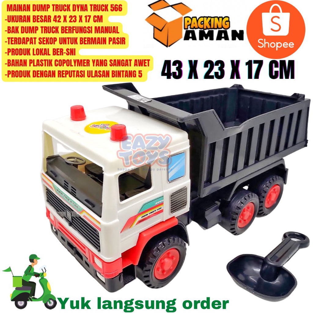 Mainan Anak Mobil Mobilan Truk Pengangkut Dump Truck Dyna 566