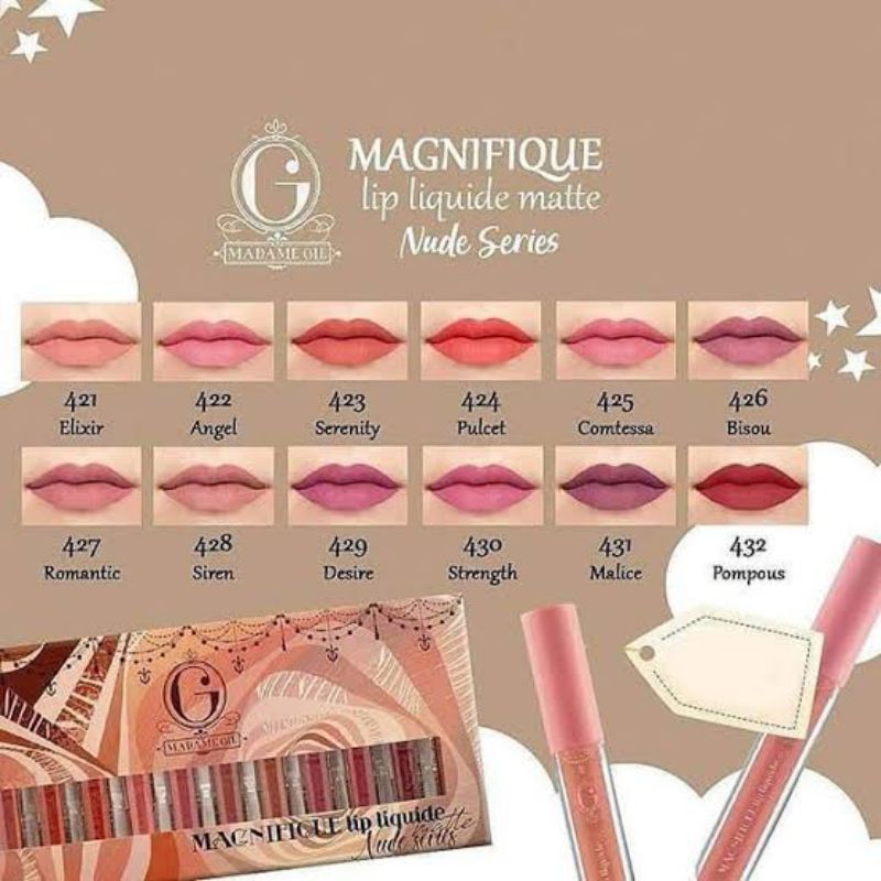 MADAME GIE/MADAMEGIE/MADAME/LIPCREAM/LIP CREAM/LIPCREAM MADAME GIE/MADAME GIE LIP CREAM/LIP MATTE