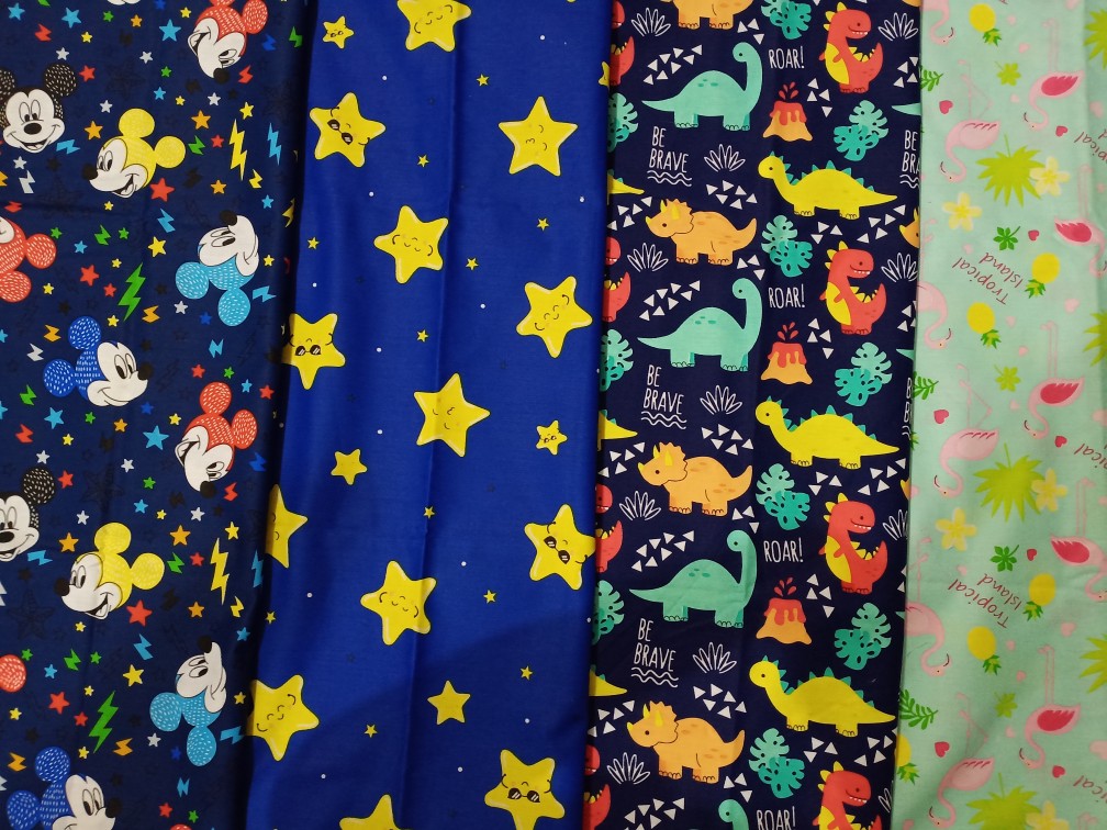 Hello Summer - Kain Sprei Katun Lokal Meteran Star Bintang Kecil