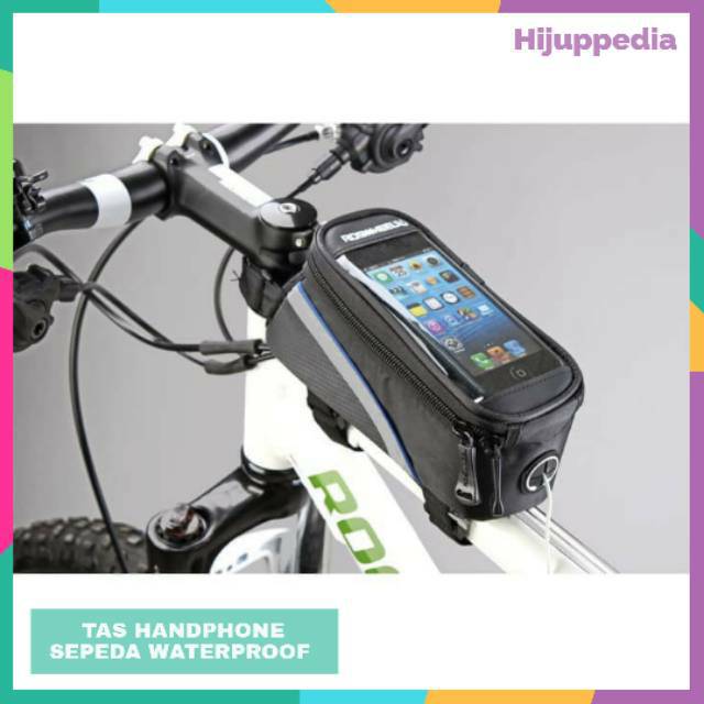 Bike Waterproof Bag 5.5 inch Smartphone Tas Frame Sepeda Hp Anti Air