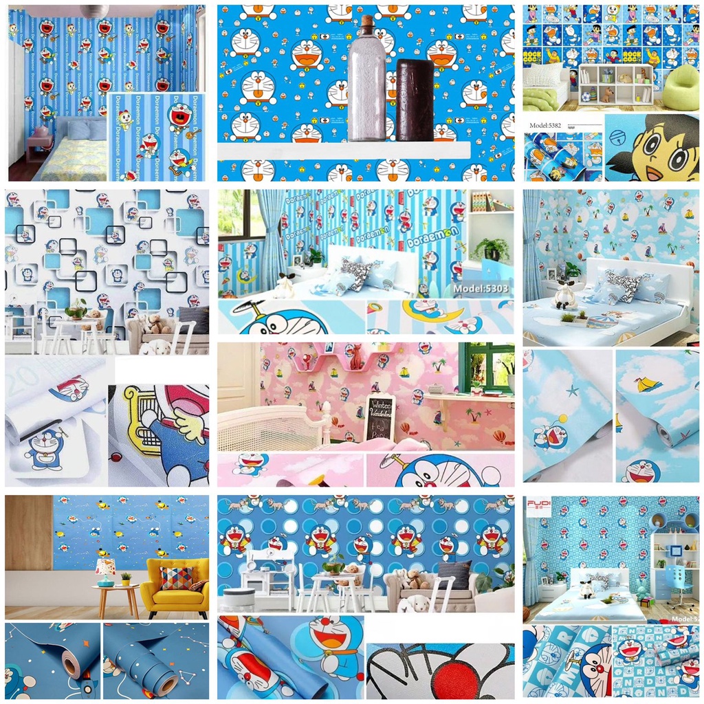 Wallpaper Dinding Kamar Tidur Wallpaper Tembok Ruang Tamu Wallpaper Dapur Dinding Stiker Karakter Mo